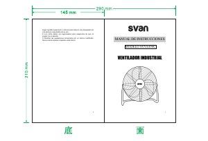 Manual de uso Svan SVVE450C Ventilador