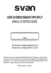 Manual de uso Svan SVAN091EX Aire acondicionado