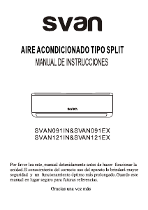 Manual de uso Svan SVAN121IN Aire acondicionado