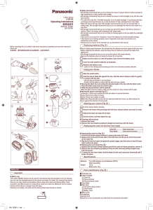 Handleiding Panasonic ES-2291 Scheerapparaat