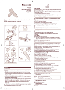 Manual Panasonic ES-2082 Epilator