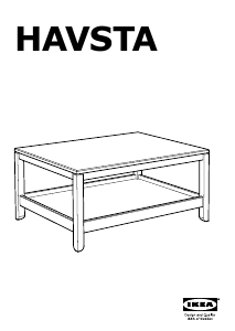 Hướng dẫn sử dụng IKEA HAVSTA Bàn cà phê