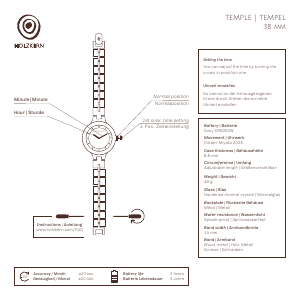 Bedienungsanleitung Holzkern Dilwara Armbanduhr