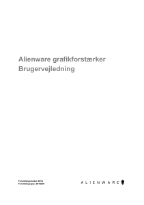 Brugsanvisning Dell Alienware 17 R2 Bærbar computer