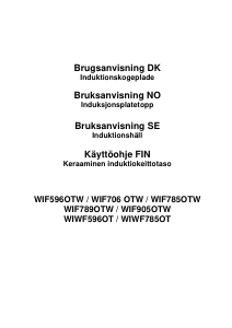 Käyttöohje Witt WIF785OTW Keittotaso