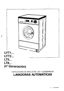 Manual de uso Lynx LT 813 Lavadora