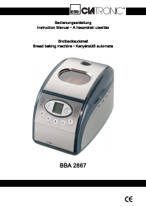 Bedienungsanleitung Clatronic BBA 2867 Brotbackautomat