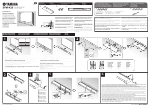 Manuale Yamaha SPM-K20 Supporto da parete