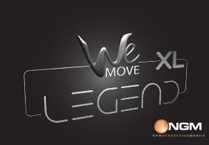 Manual de uso NGM WeMove Legend XL Teléfono móvil