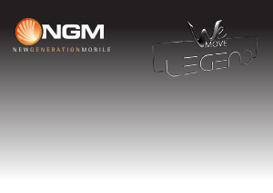 Manual de uso NGM WeMove Legend Teléfono móvil