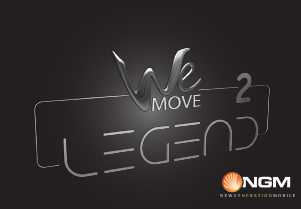 Manual de uso NGM WeMove Legend 2 Teléfono móvil