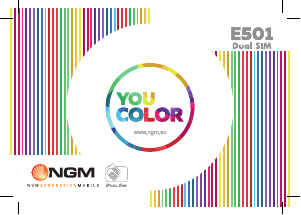 Manuale NGM You Color E501 Telefono cellulare