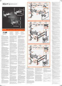 Instrukcja Vogel's EFW 6345 Uchwyt ścienny