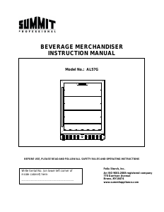 Manual Accucold AL57GCSS Refrigerator