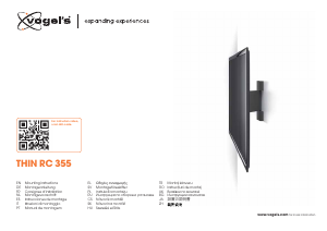 Manuale Vogel's THIN RC 355 Supporto da parete