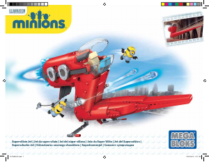 Manual Mega Bloks set CNF60 Minions Supervillain jet