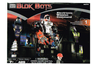 Handleiding Mega Bloks set 9370 Blok Bots Commandocentrum