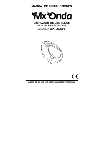 Manual de uso MX Onda MX-LU2089 Limpiador ultrasónico