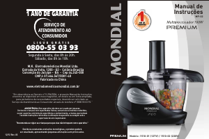 Manual Mondial MP-02 Premium Robot de cozinha