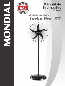 Manual Mondial VC-PRO-55 Turbo Pro Ventilador