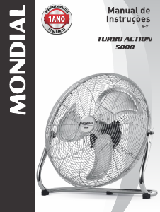 Manual Mondial V-91 Turbo Action 5000 Ventilador