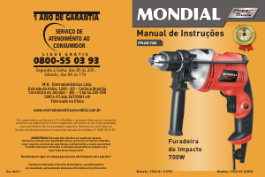 Manual Mondial FFI-05-700 Berbequim de percussão