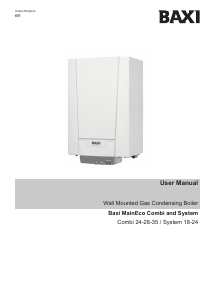 Manual Baxi MainEco System 18 Gas Boiler