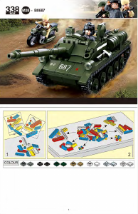 Handleiding Sluban set M38-B0687 Army Geallieerde Anti-Tank Tank