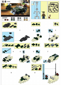 Manual Sluban set M38-B0678B Army Allied off-road vehicle