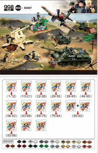 Handleiding Sluban set M38-B0697 Army De slag om Kursk