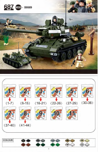 Handleiding Sluban set M38-B0689 Army Geallieerde Tankjager