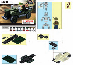 Bedienungsanleitung Sluban set M38-B0682 Army Alliierter leichter