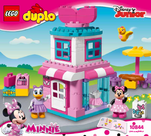 Manual Lego set 10844 Duplo A Loja de lacinhos da Minnie