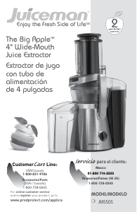 Manual de uso Juiceman JM550S Licuadora