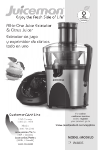 Manual Juiceman JM480S Juicer