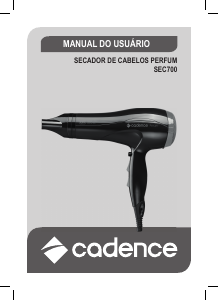 Manual Cadence SEC700 Secador de cabelo