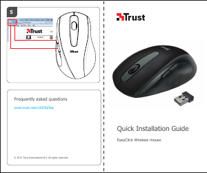 मैनुअल Trust 16536 Easyclick माउस