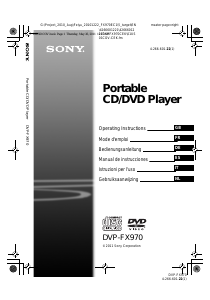 Handleiding Sony DVP-FX970 DVD speler
