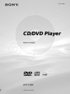 Mode d’emploi Sony DVP-C660 Lecteur DVD