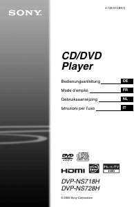 Bedienungsanleitung Sony DVP-NS728H DVD-player