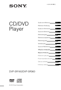 Manual de uso Sony DVP-SR360 Reproductor DVD