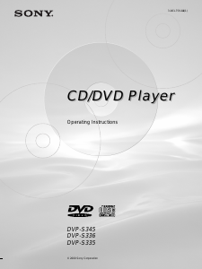 Manual Sony DVP-S345 DVD Player