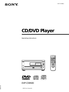 Manual Sony DVP-CX850D DVD Player