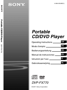 Mode d’emploi Sony DVP-FX770 Lecteur DVD