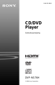 Handleiding Sony DVP-NS76H DVD speler