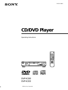 Manual Sony DVP-K330 DVD Player