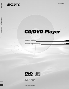 Mode d’emploi Sony DVP-S735D Lecteur DVD