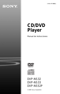 Manual de uso Sony DVP-NS32 Reproductor DVD