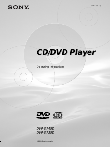 Manual Sony DVP-S745D DVD Player