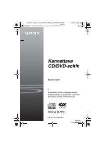 Käyttöohje Sony DVP-FX720 DVD-soitin